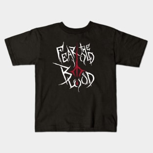 Fear the Old Blood pattern Kids T-Shirt